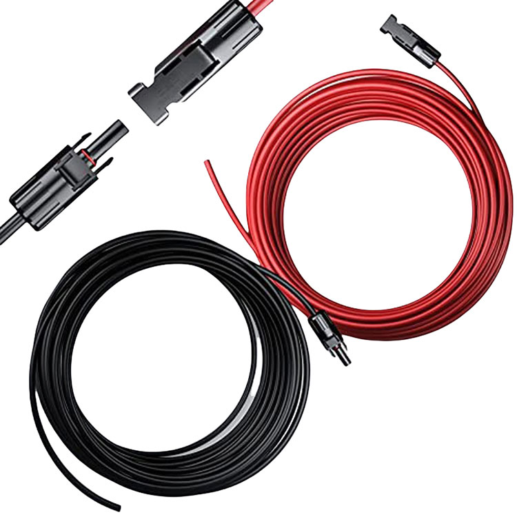 Auto Fordon Off-Grid Solar Setup 12AWG Connector Wire