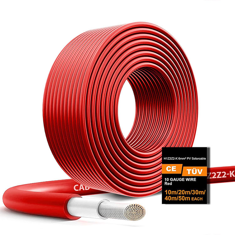 Heavy Duty Jordbegravning Godkänd 6mm2 Red Solar Line Heavy Duty Jordbegravning Godkänd 6mm2 Red Solar Line