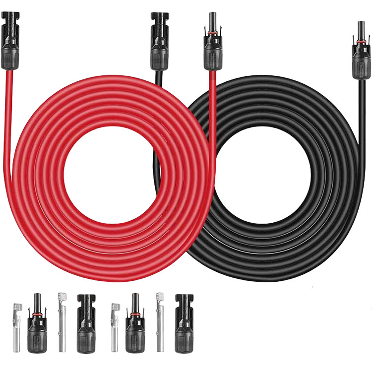 Solar förlängningskabel 30 Ft 10AWG 6 mm2 Solar Power Kabel tråd